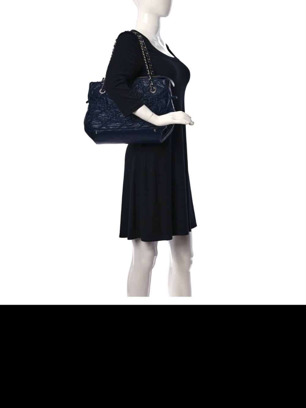 Gorgeous authentic Chanel navy blue leather - Picture 2 of 16